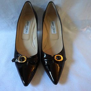 Jimmy Choo Patent Leather Chocolate Brown Size 8